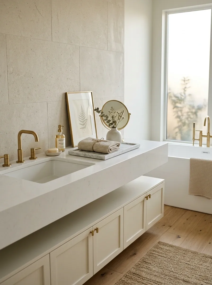 Give the Bathroom One Deliberate Decorative Moment