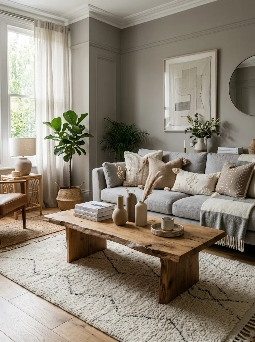 Give the Coffee Table a Rough, Organic Finish