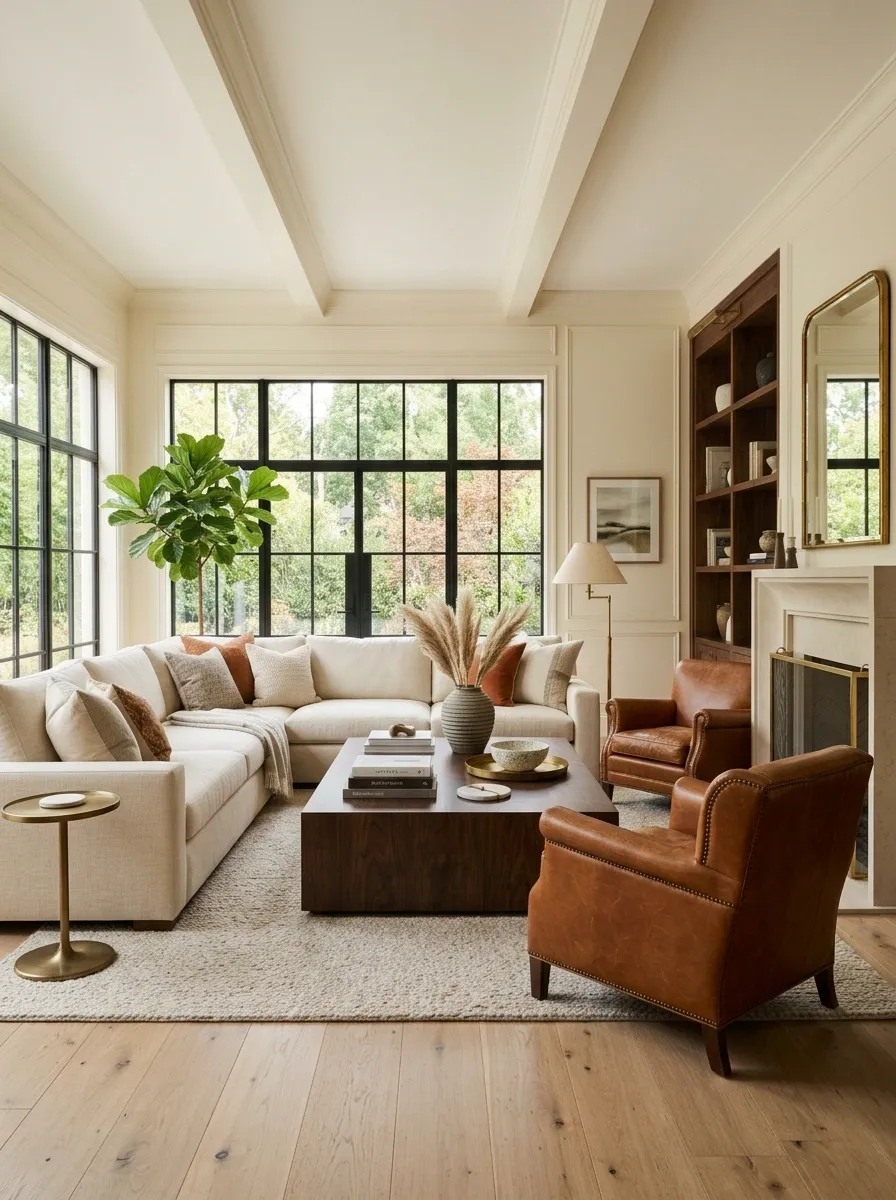 Give the Coffee Table Enough Scale to Hold the Seating Together