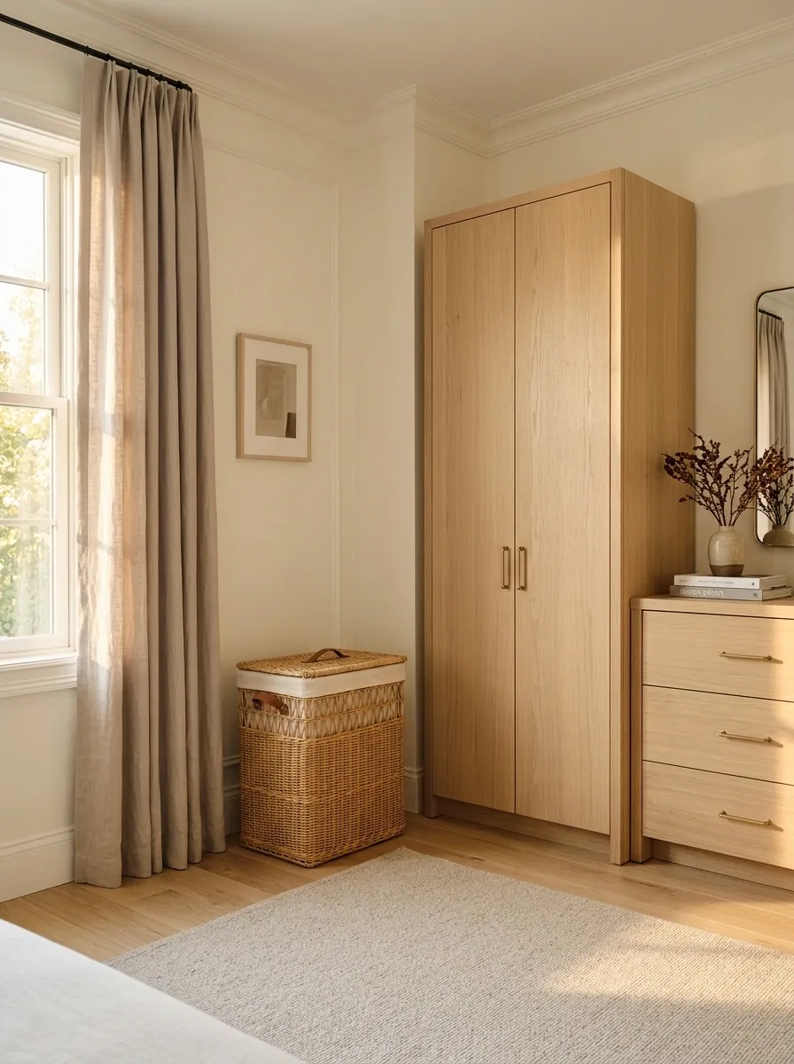 Give the Corner a Dedicated Laundry Basket