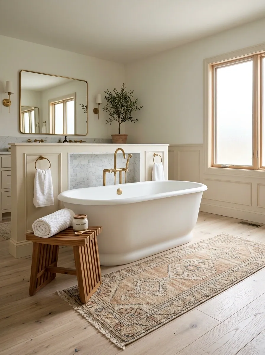 Ground the Tub With a Proper Bath Runner