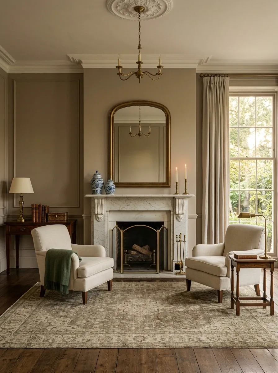 Hang a Classic Mirror Above a Fireplace or Console