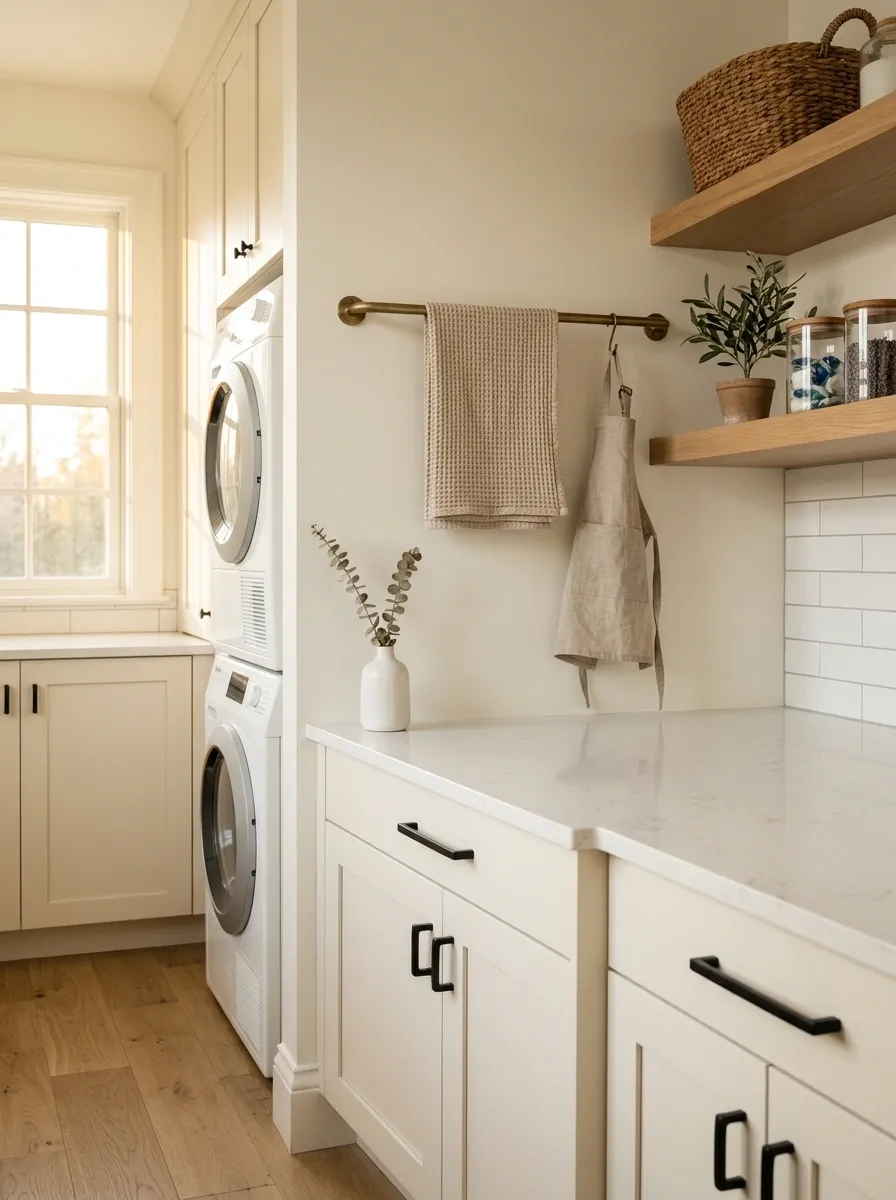Hang a Slim Rail for Seasonal Textiles