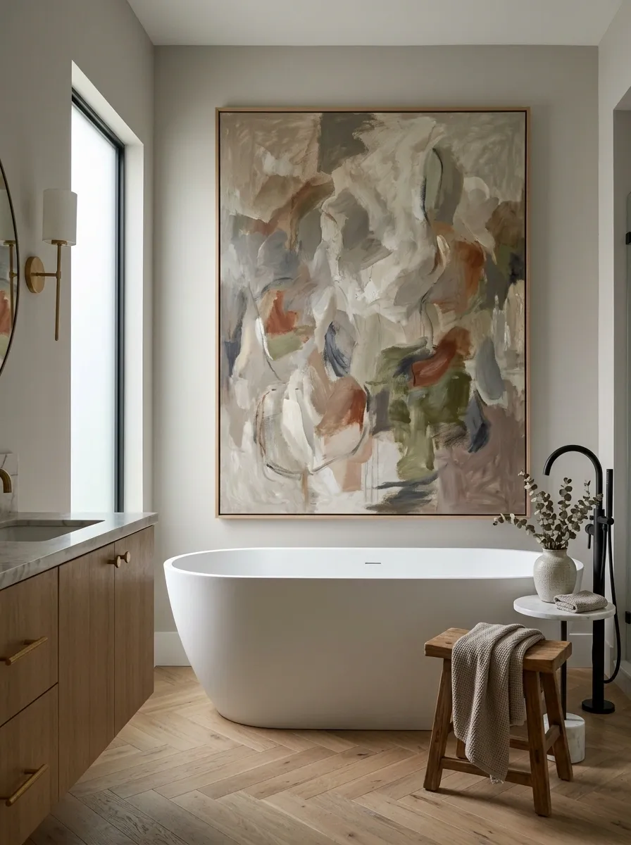 Hang Oversized Art on the Dry Wall