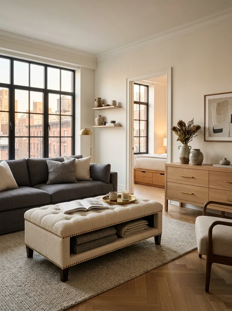 Hide Everyday Clutter With Furniture That Works Harder