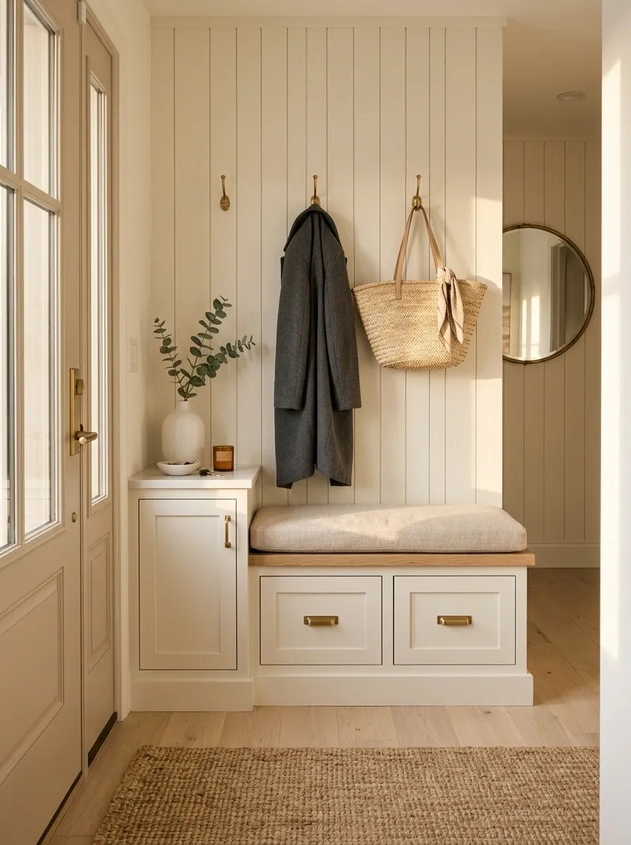 Hide Shoe Clutter Inside a Storage Bench