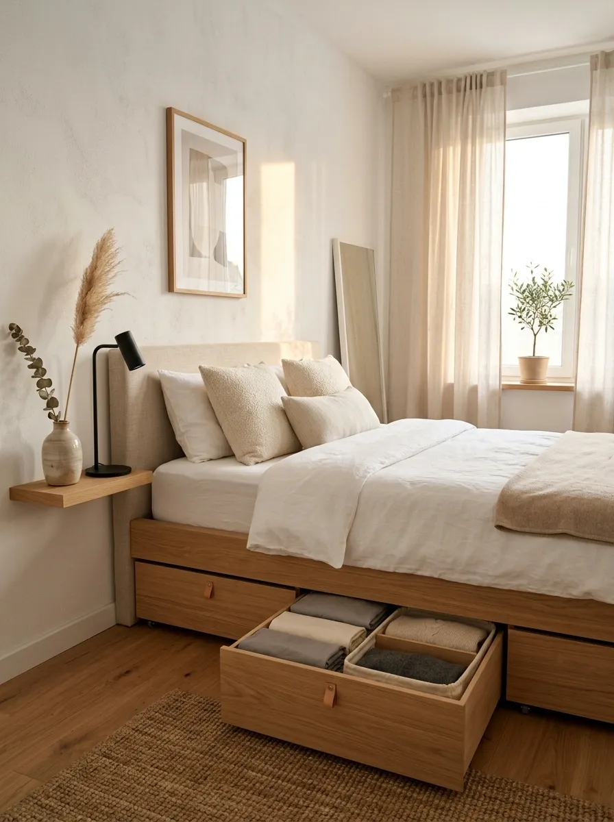 Hide Storage Beneath the Bed
