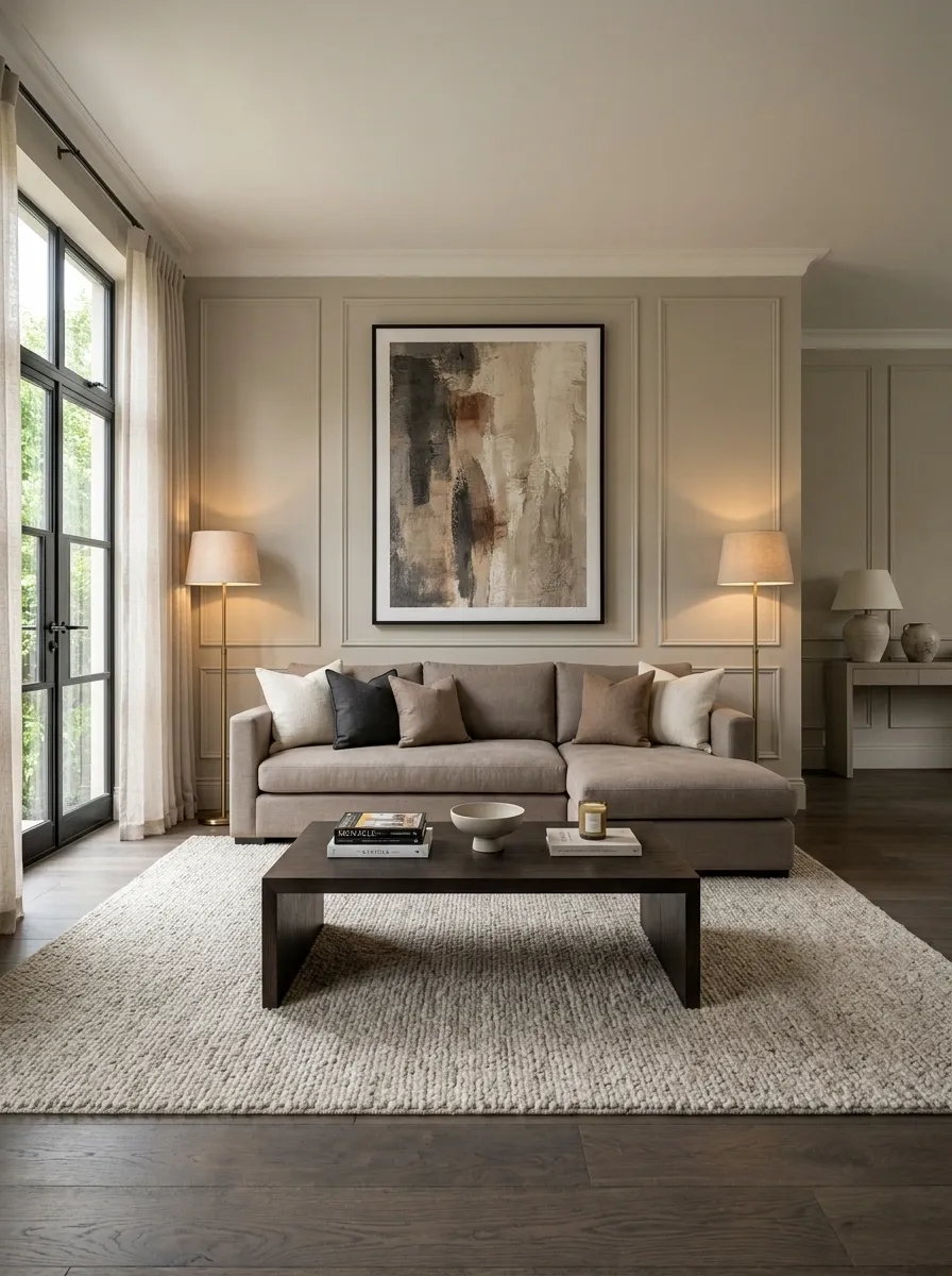 Hotel-Inspired Corner Sofa With Symmetrical Side Lighting