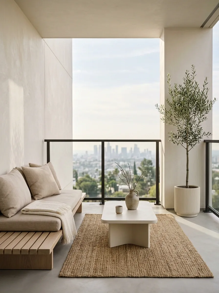 Japandi Calm With Low Pale-Oak Seating