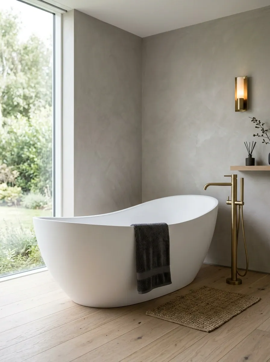 Keep a Minimalist Tub Almost Empty