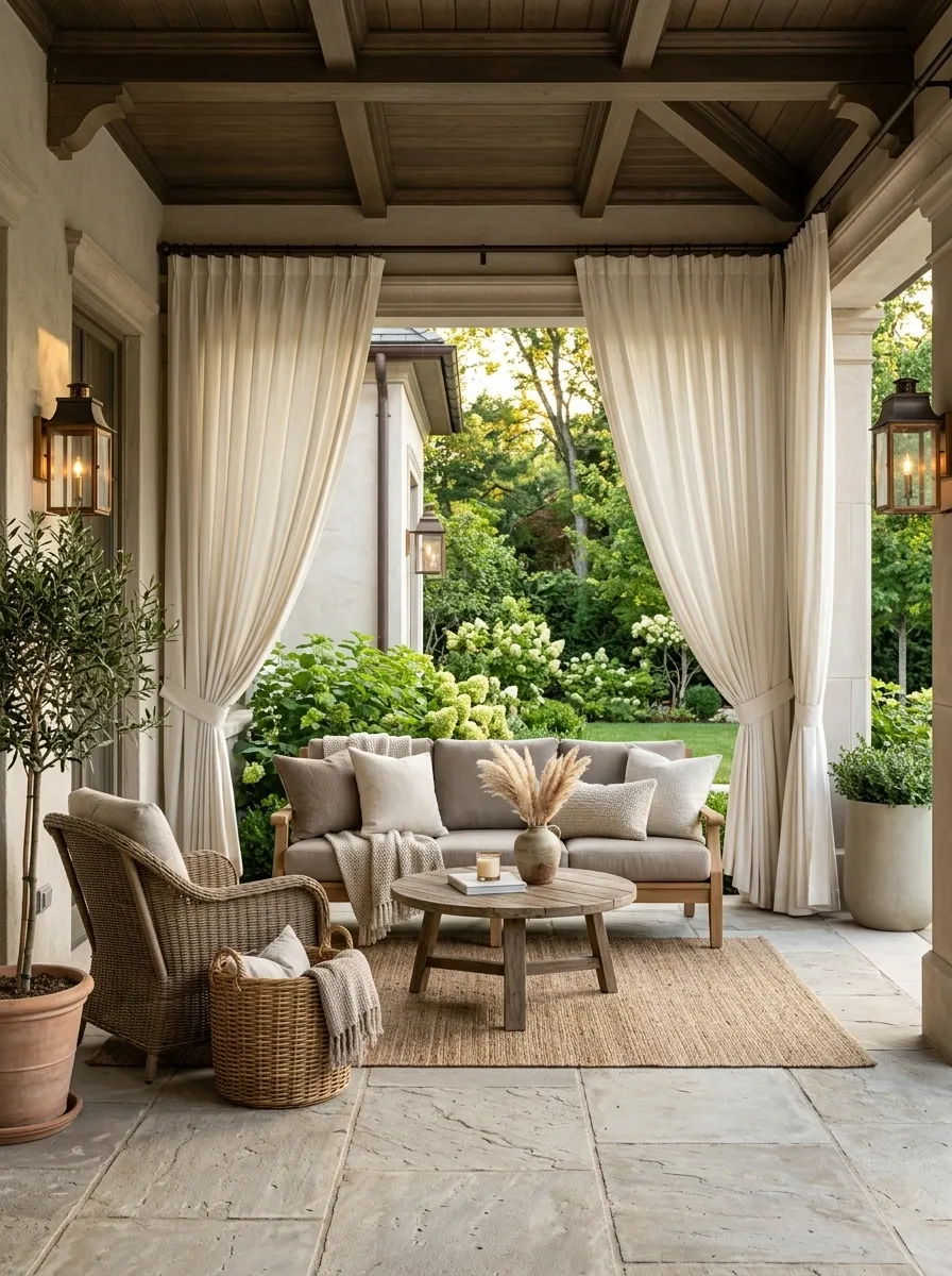 Keep Outdoor Curtains Full and High