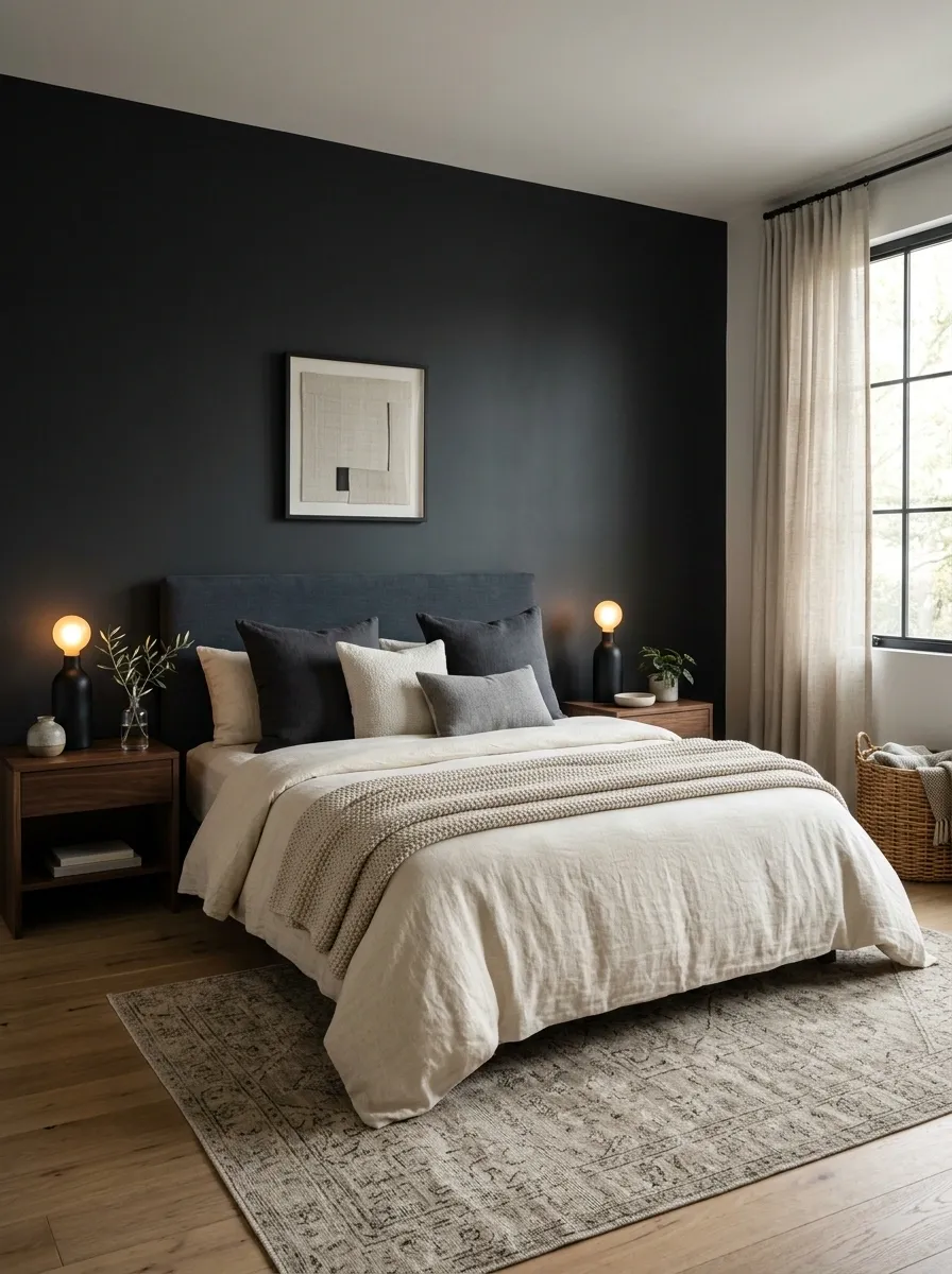 Keep the Bedding Lighter Than the Darkest Wall