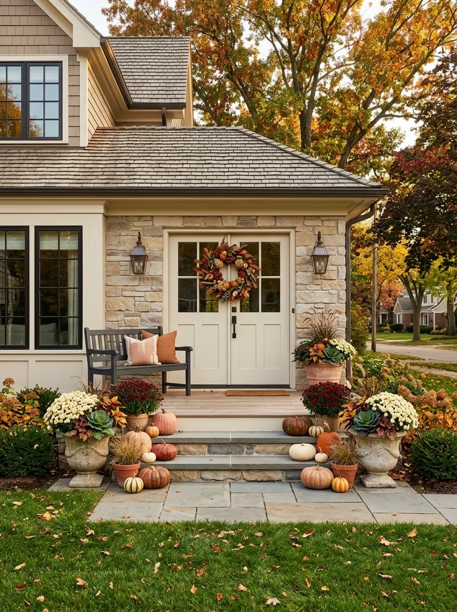 Keep the Color Palette to Three Autumn Tones