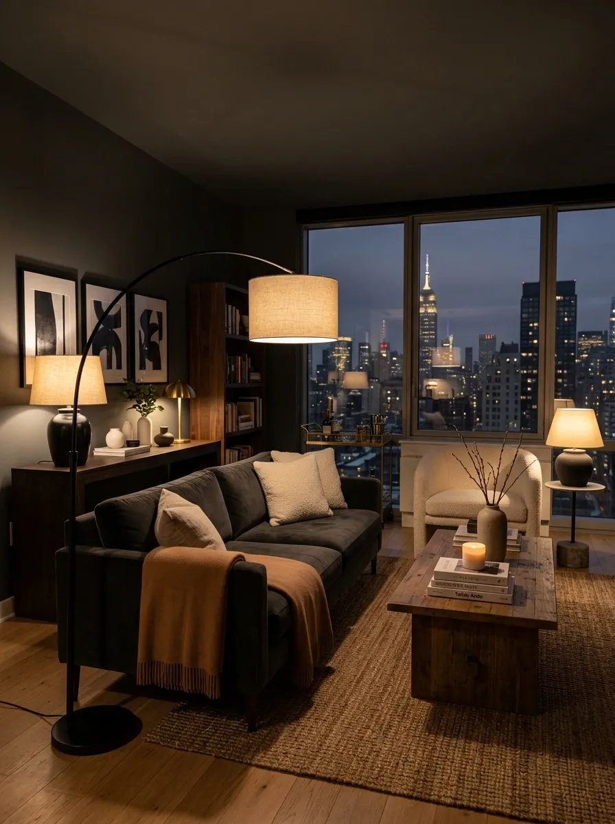 Layer Several Small Light Sources Instead of Relying on the Ceiling Fixture