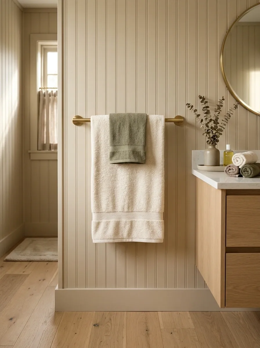 Layer Towels Instead of Adding More Decor