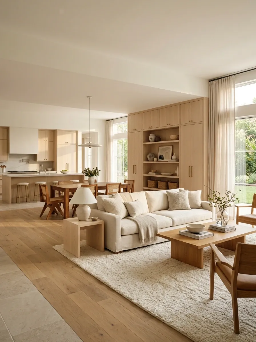 Light-Filled Home With Maple, Oak, and Natural Stone
