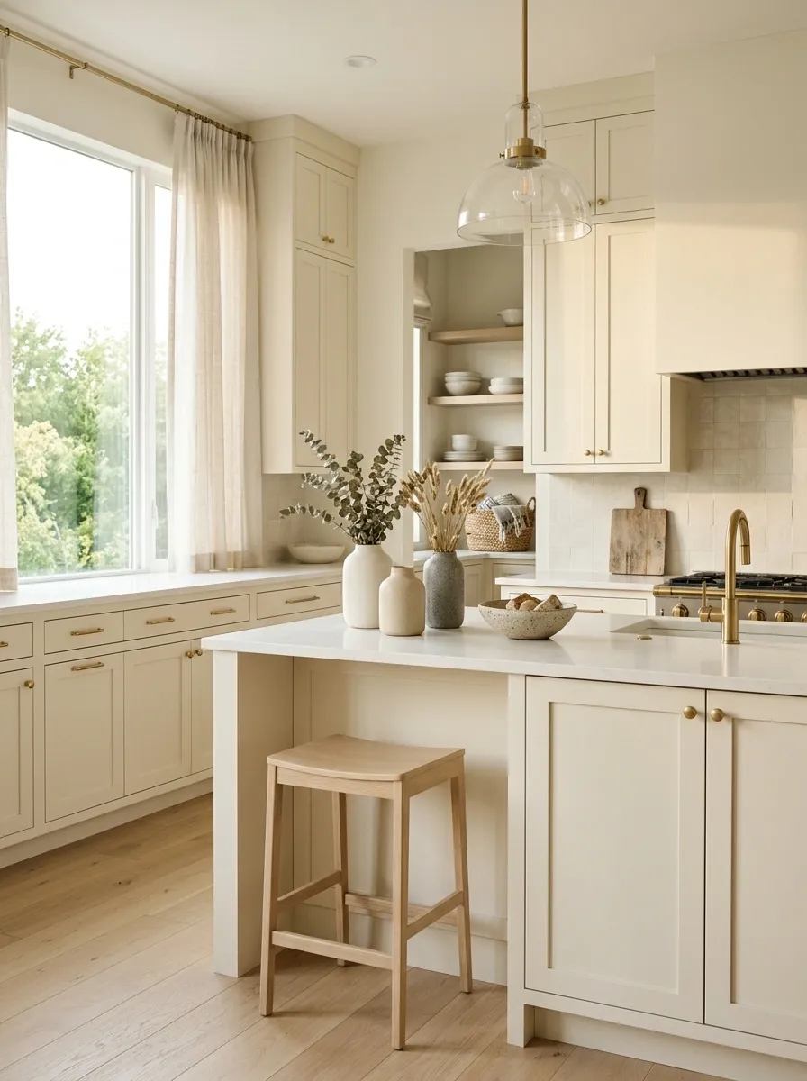 Light-Filled Kitchen With Soft Linen Styling