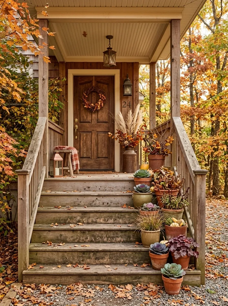 Line the Steps With Small Pots Instead of Giant Decor