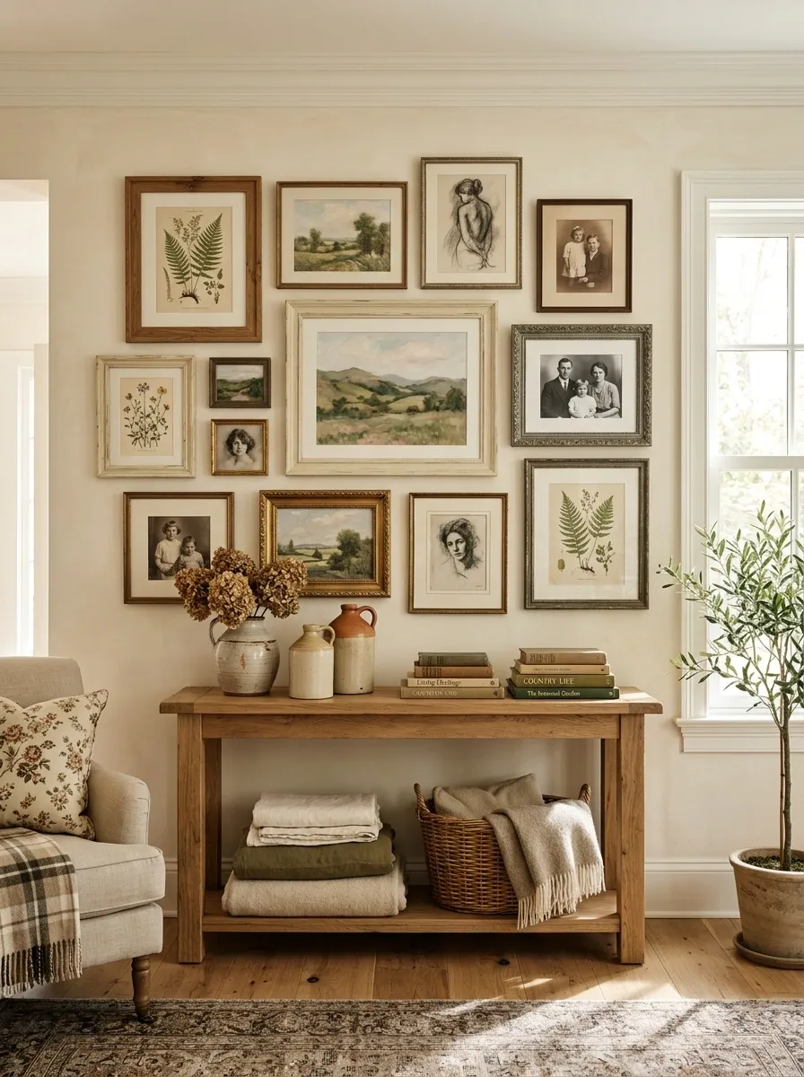 Make a Casual Gallery Wall With Frames That Don't Match
