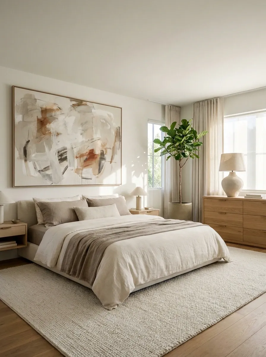 Make a Cheap Rental Bedroom Feel More Expensive With Scale