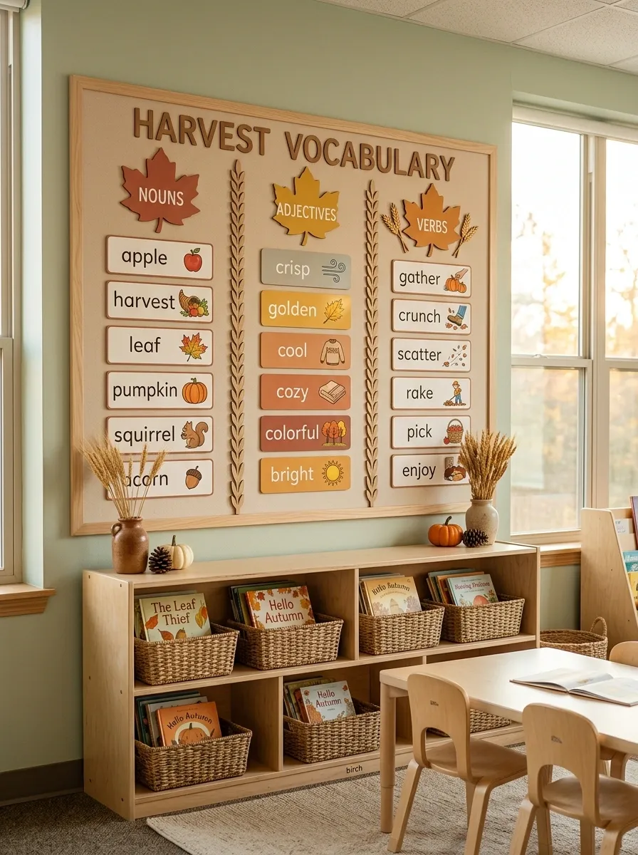Make a Harvest-Themed Vocabulary Wall