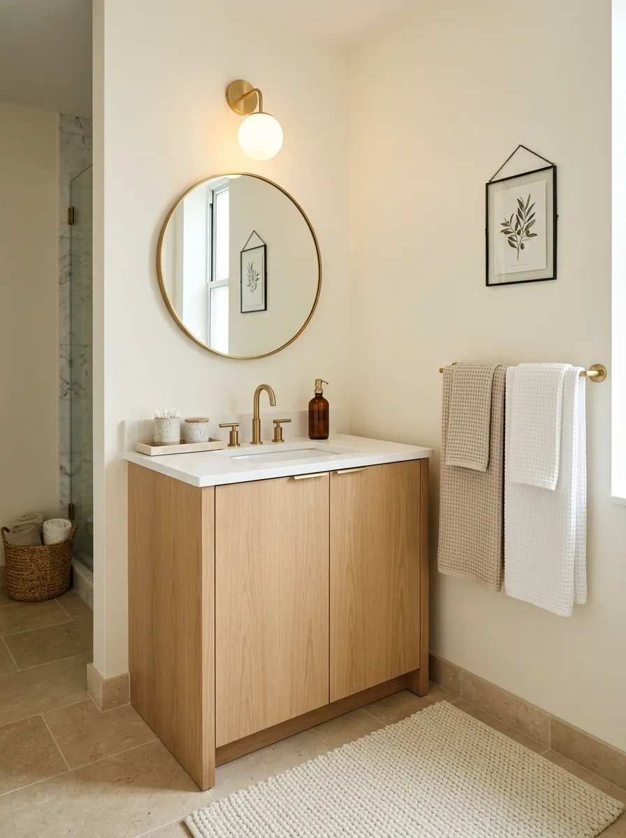 Make the Bathroom Feel More Like a Boutique Hotel With Simple Layering
