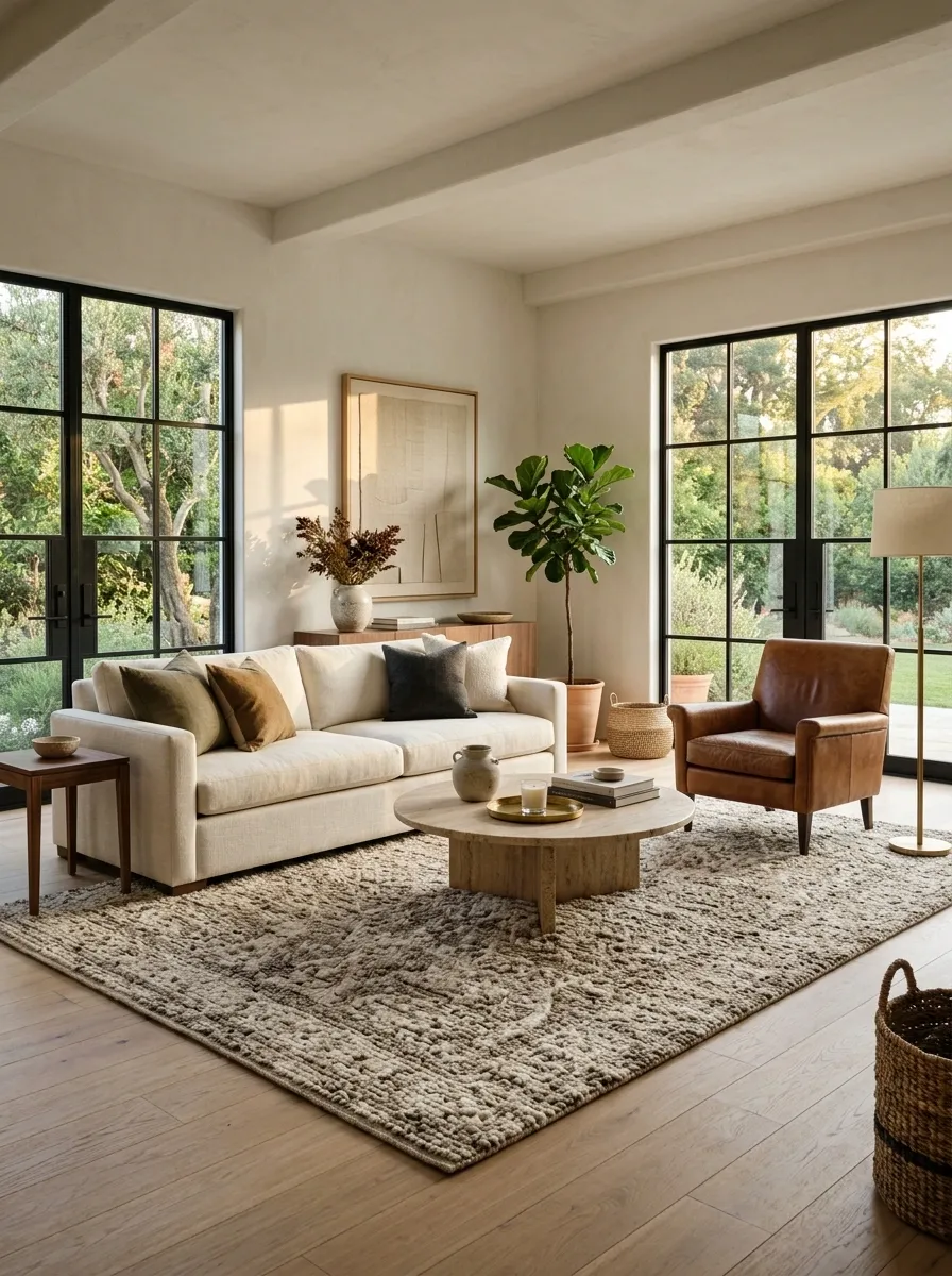 Make the Floor Feel More Connected to the Furniture