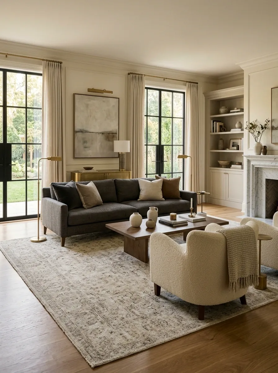 Make the Rug Big Enough to Actually Connect the Furniture