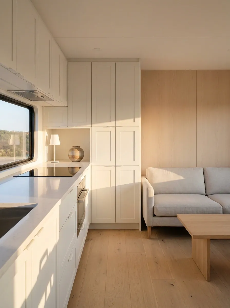 Minimal RV Interior With Almost Nothing on the Counters