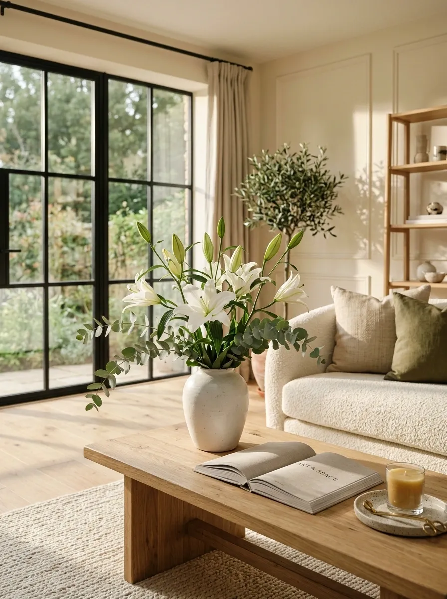 Mix Lily Stems With Simple Greenery Instead of Busy Filler Flowers
