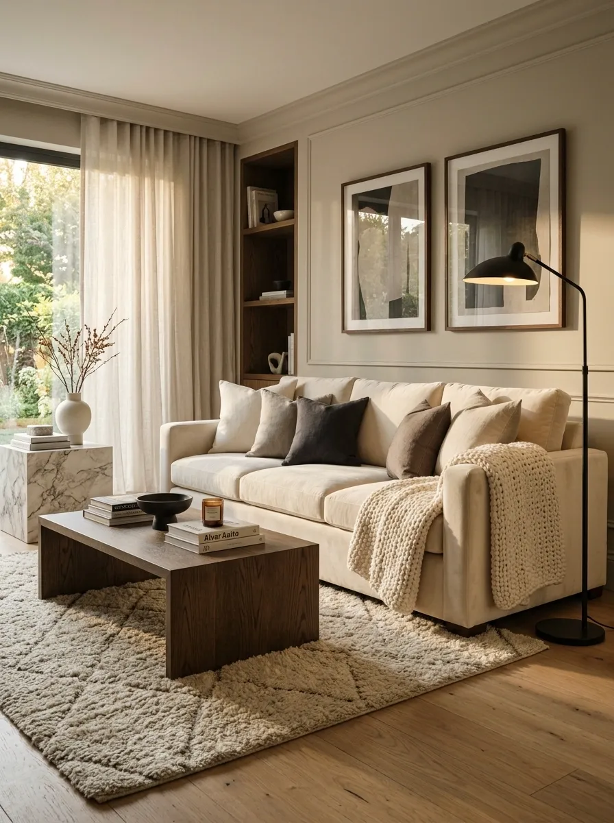Mix Soft Furniture With Something Structured
