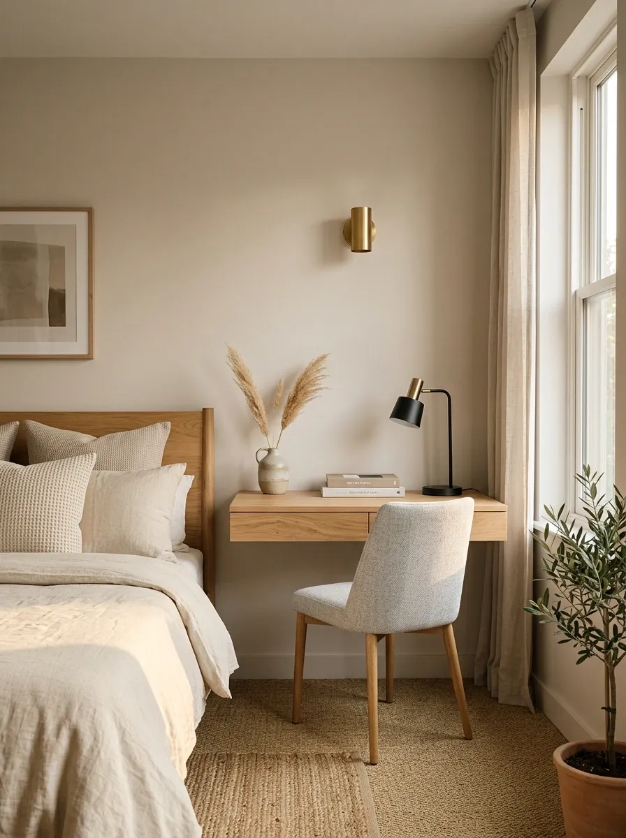 Mount the Desk Where Floor Space Usually Gets Wasted