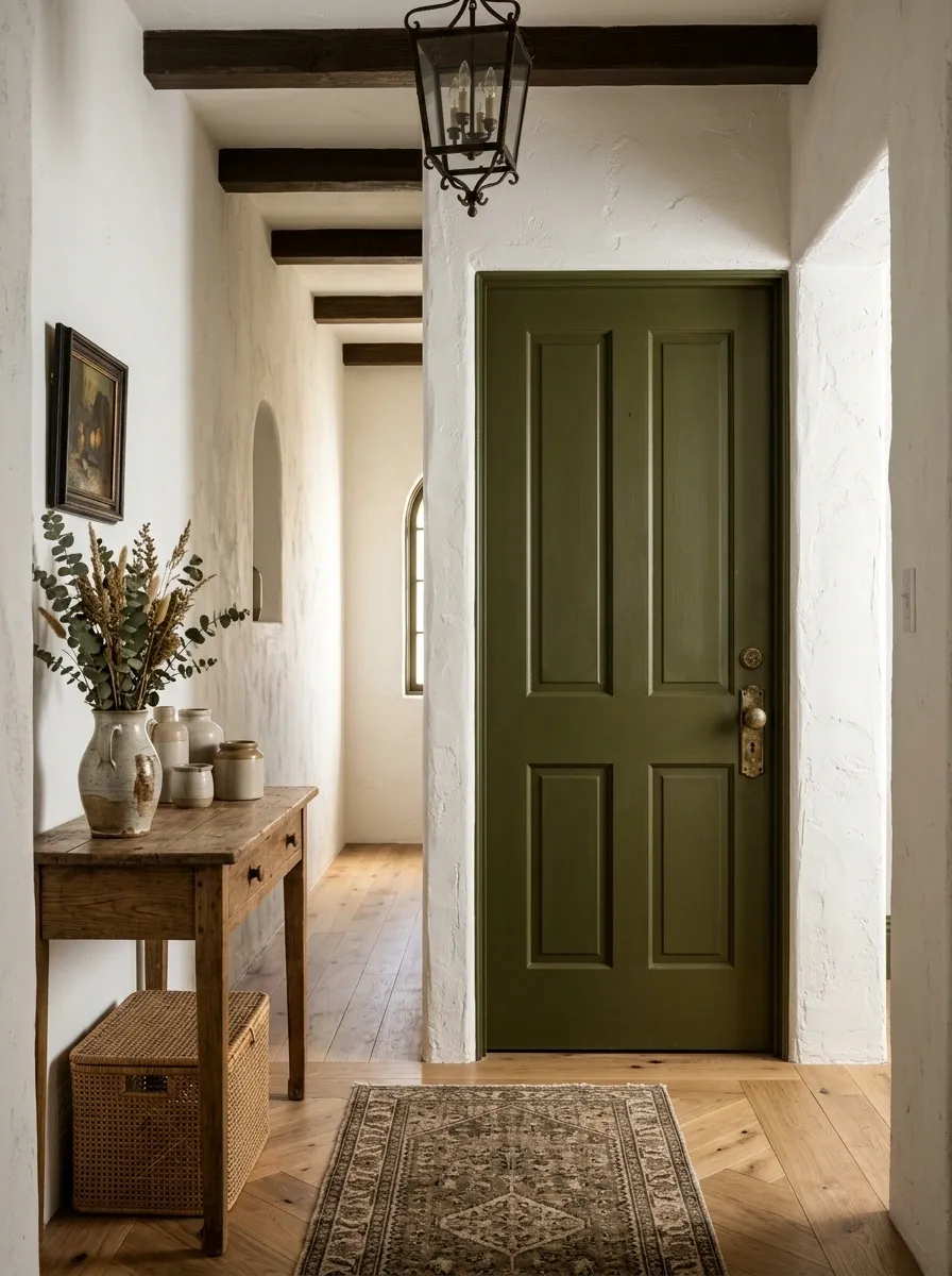 Paint Interior Doors in a Deeper Earthy Color