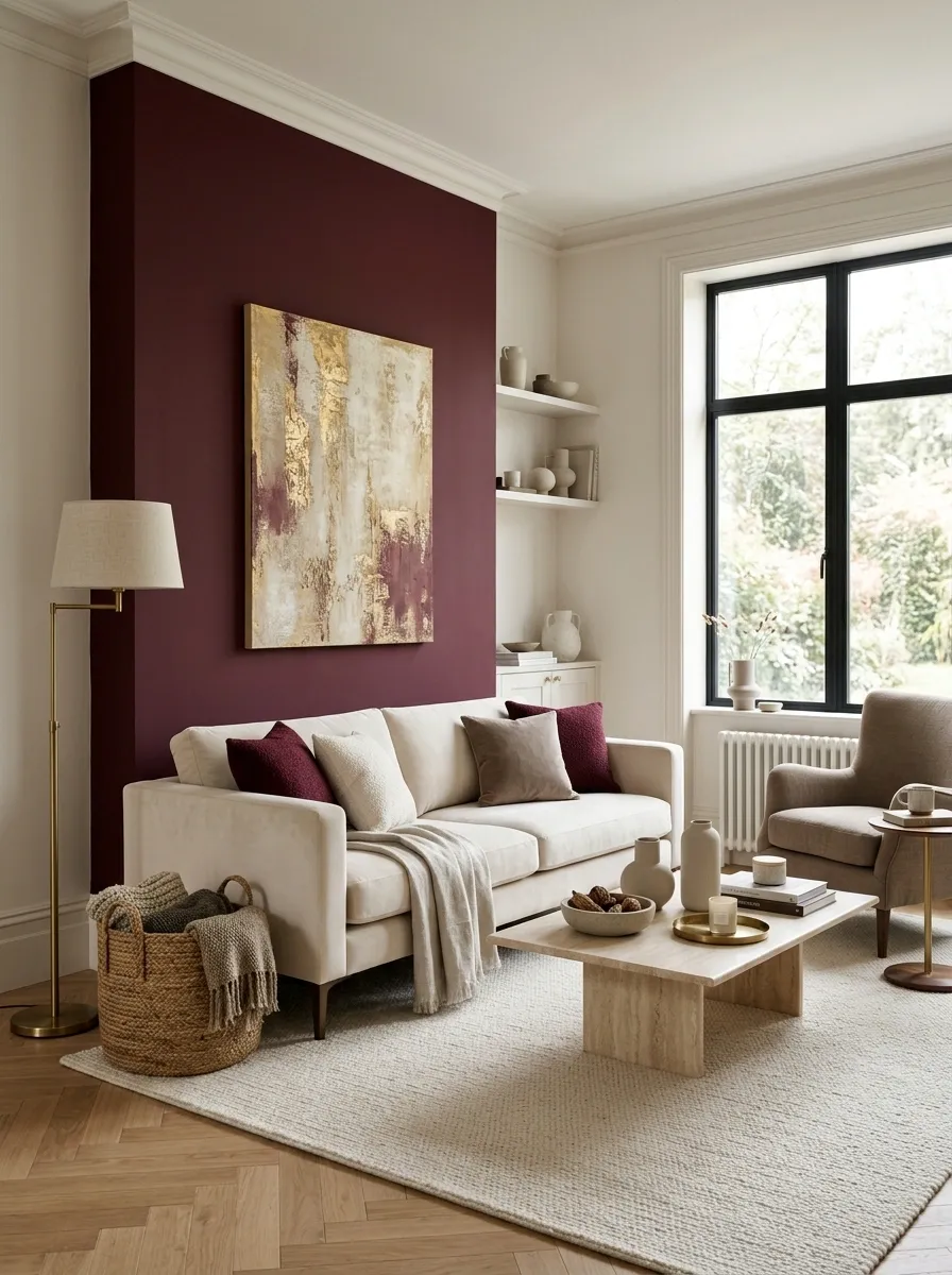 Paint One Strong Wall Behind the Sofa