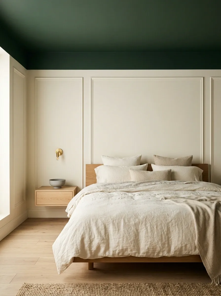 Paint the Ceiling Green Instead of Adding Green Everywhere