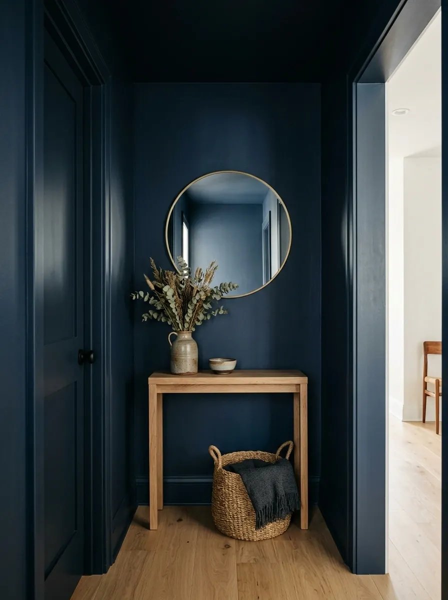 Paint the Entry Nook in One Deep, Intentional Color