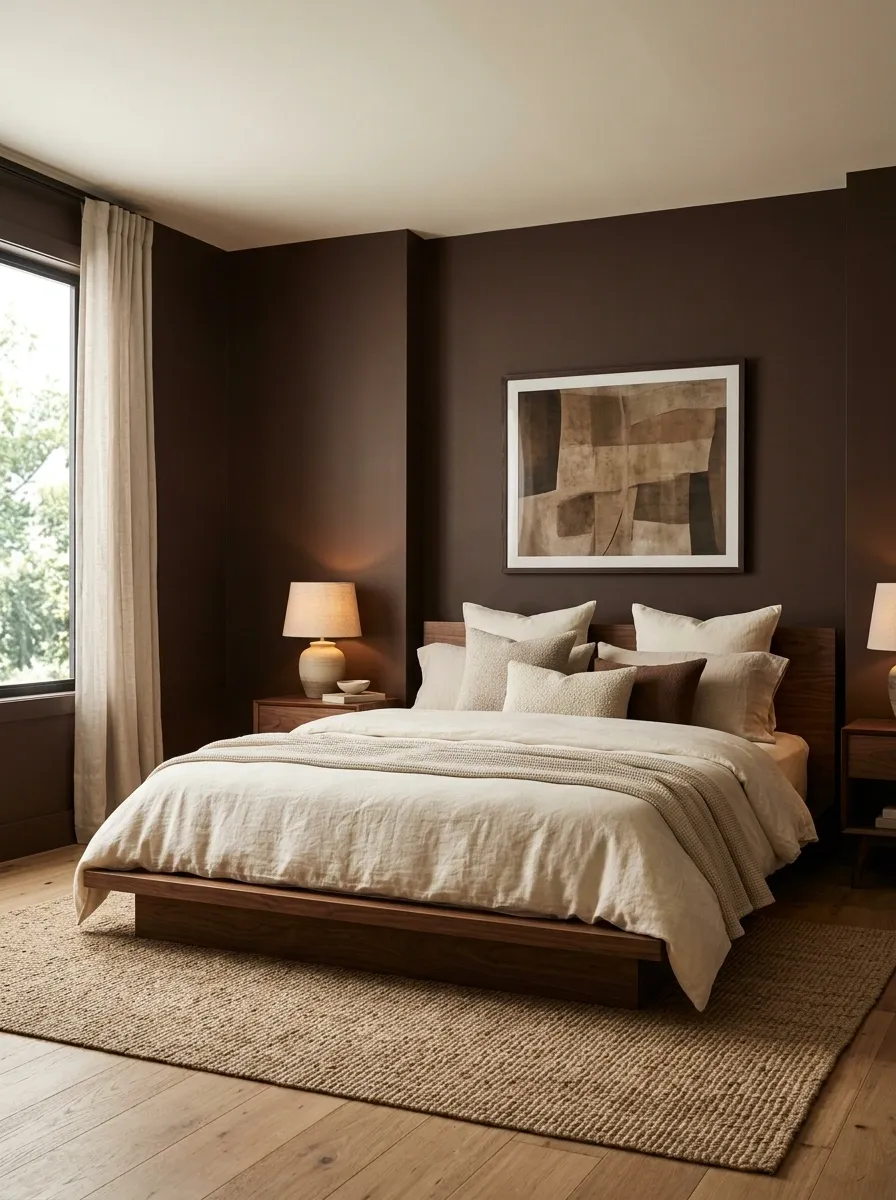 Paint the Walls a Deep Cocoa Brown
