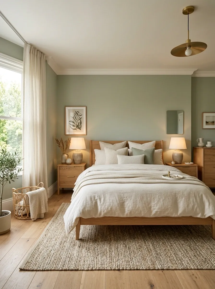 Pair Sage Walls With Warm White Instead of Stark White