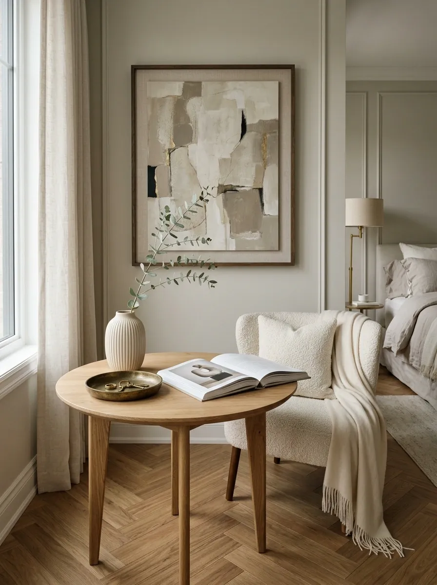 Put a Round Accent Table in the Forgotten Spot