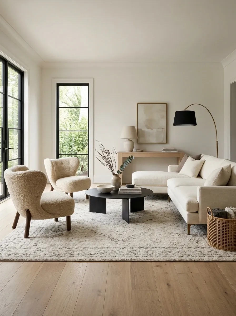 Put a Rug Under the Furniture Instead of Somewhere Near It