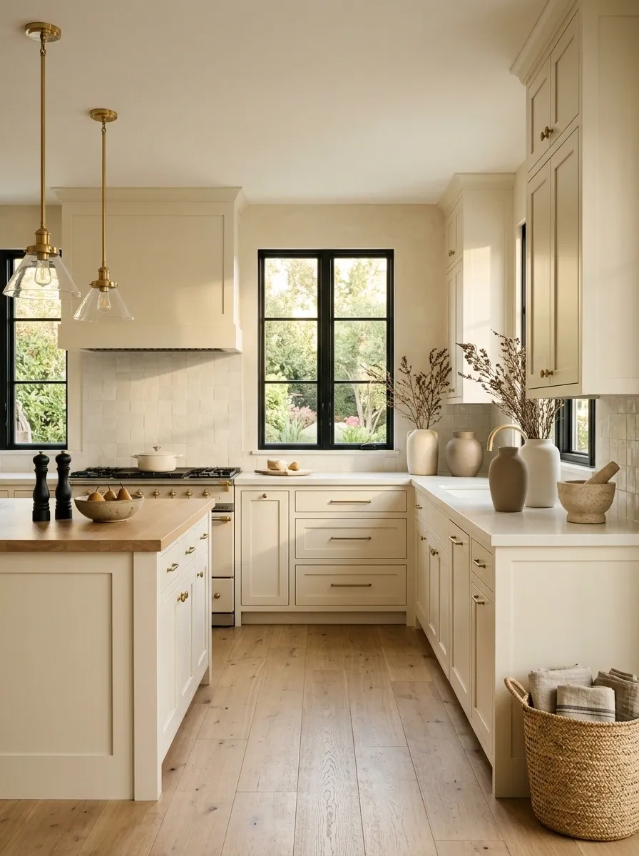 Quiet Luxury Kitchen Built Around Existing Cabinets
