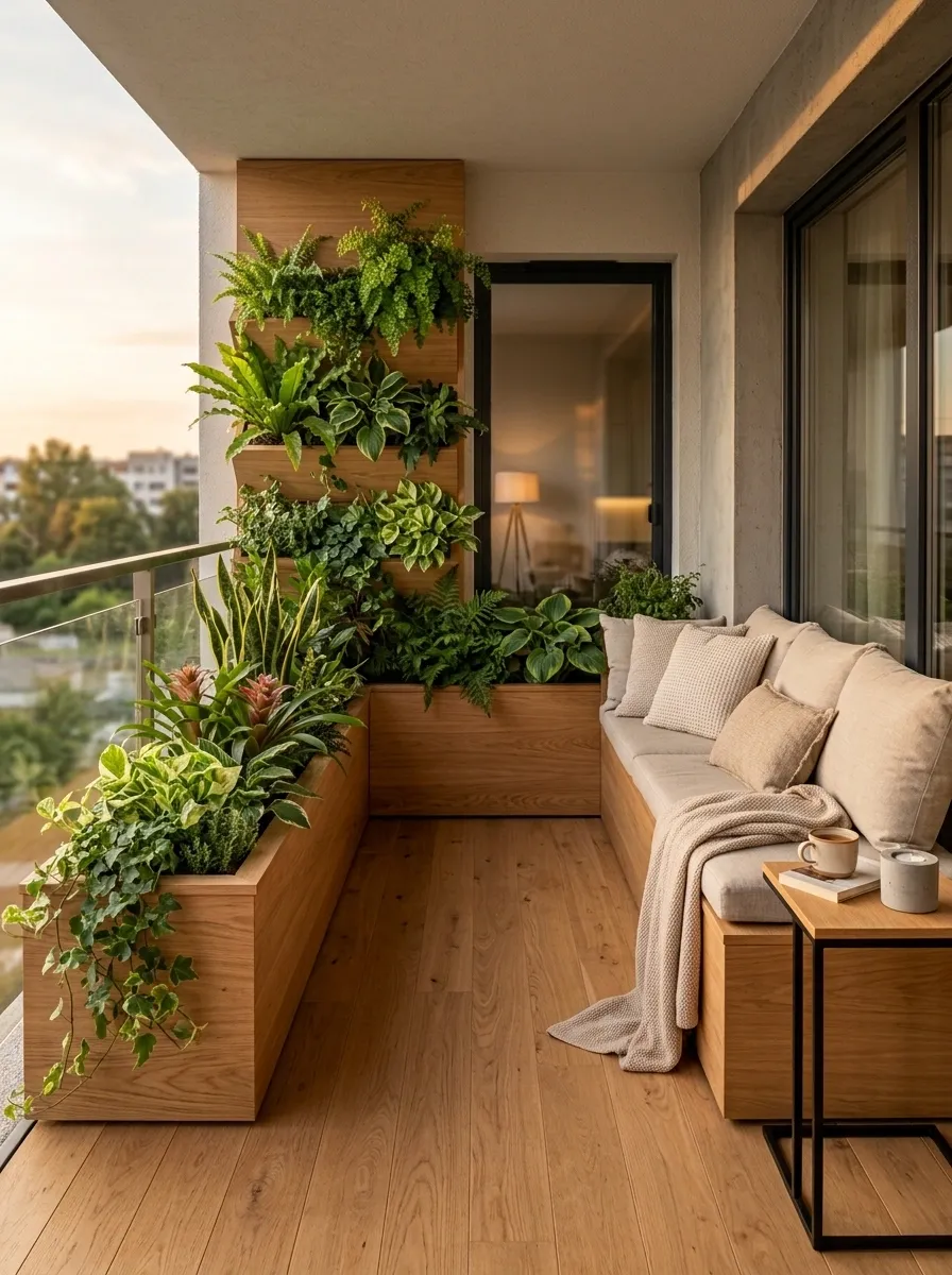 Raised Planter Bench With a Built-In Look