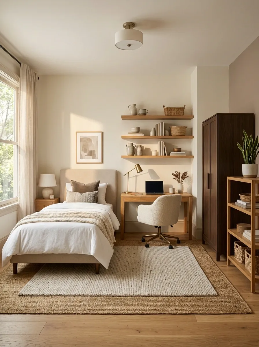 Renter-Friendly Guest Room With Freestanding Furniture