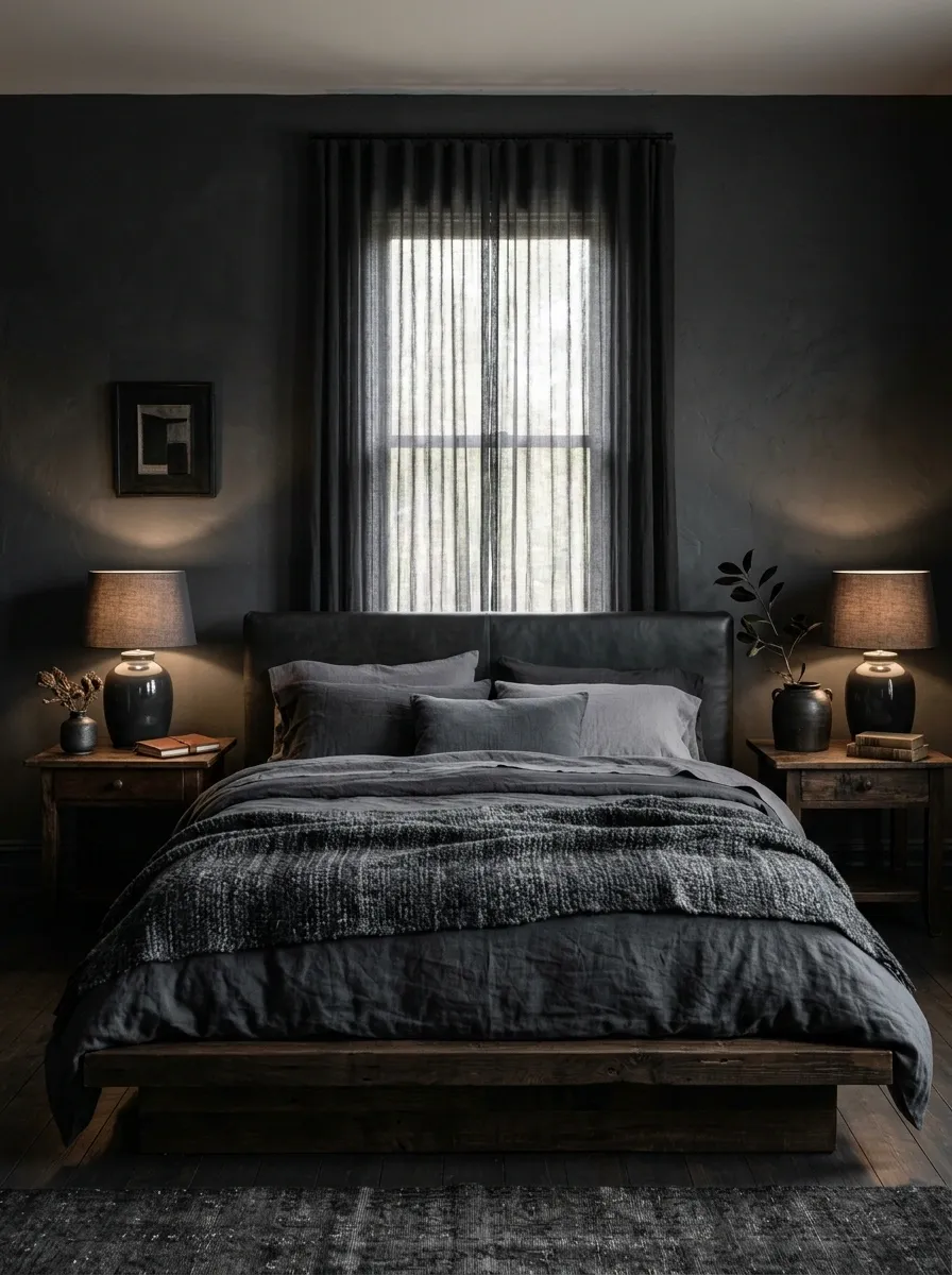 Repeat One Dark Tone Across Three Different Materials