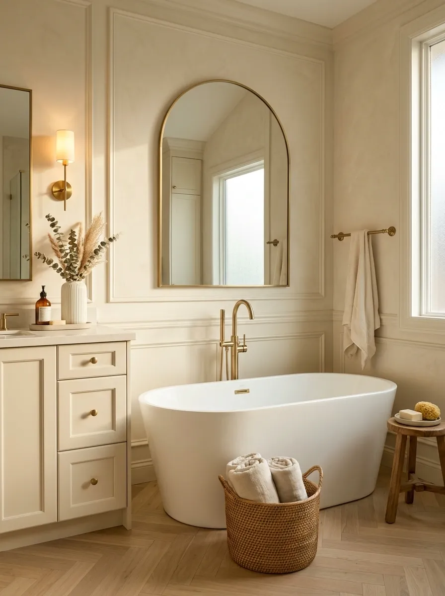 Repeat One Metal Finish Around the Tub