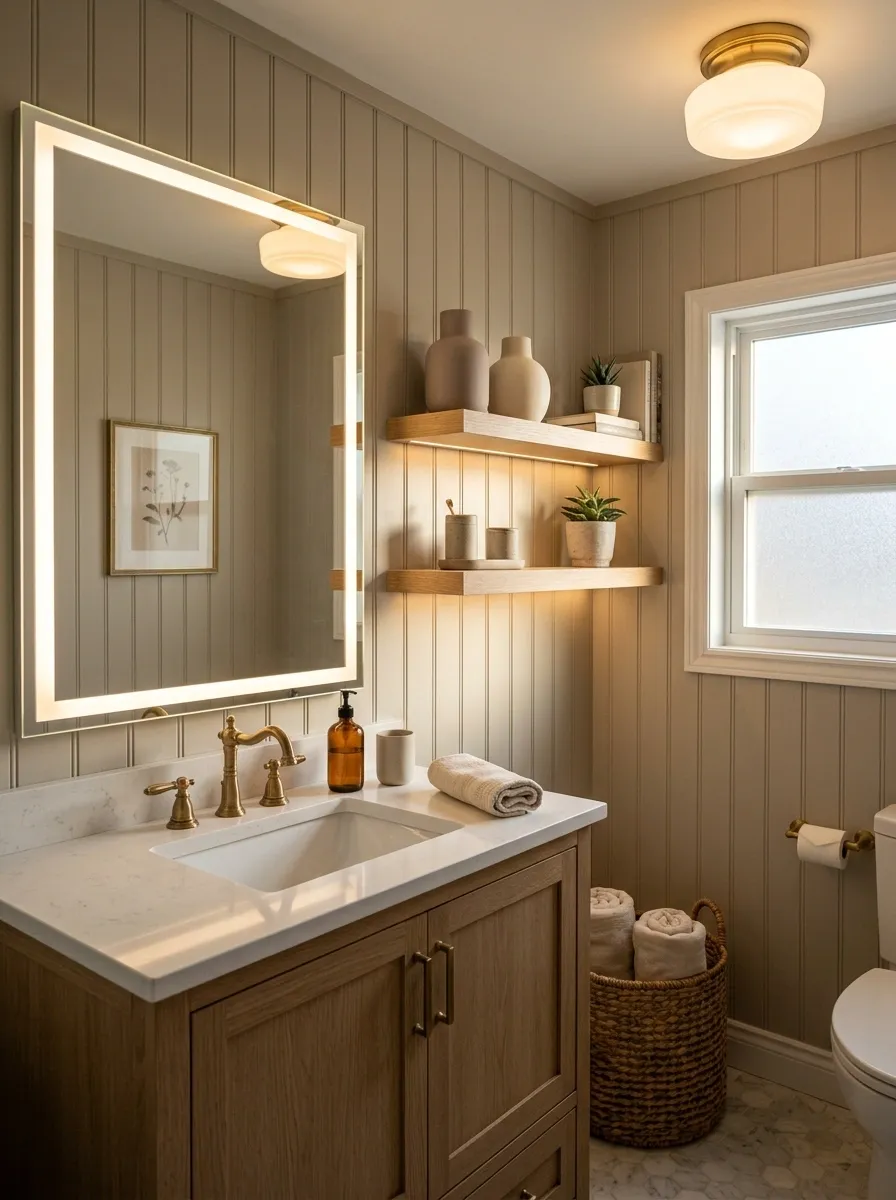 Replace Harsh Bulbs With Warm Lighting