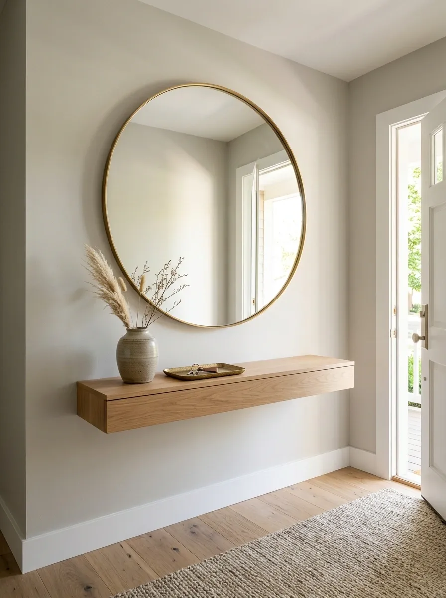 Replace Several Small Decor Pieces With One Statement Mirror