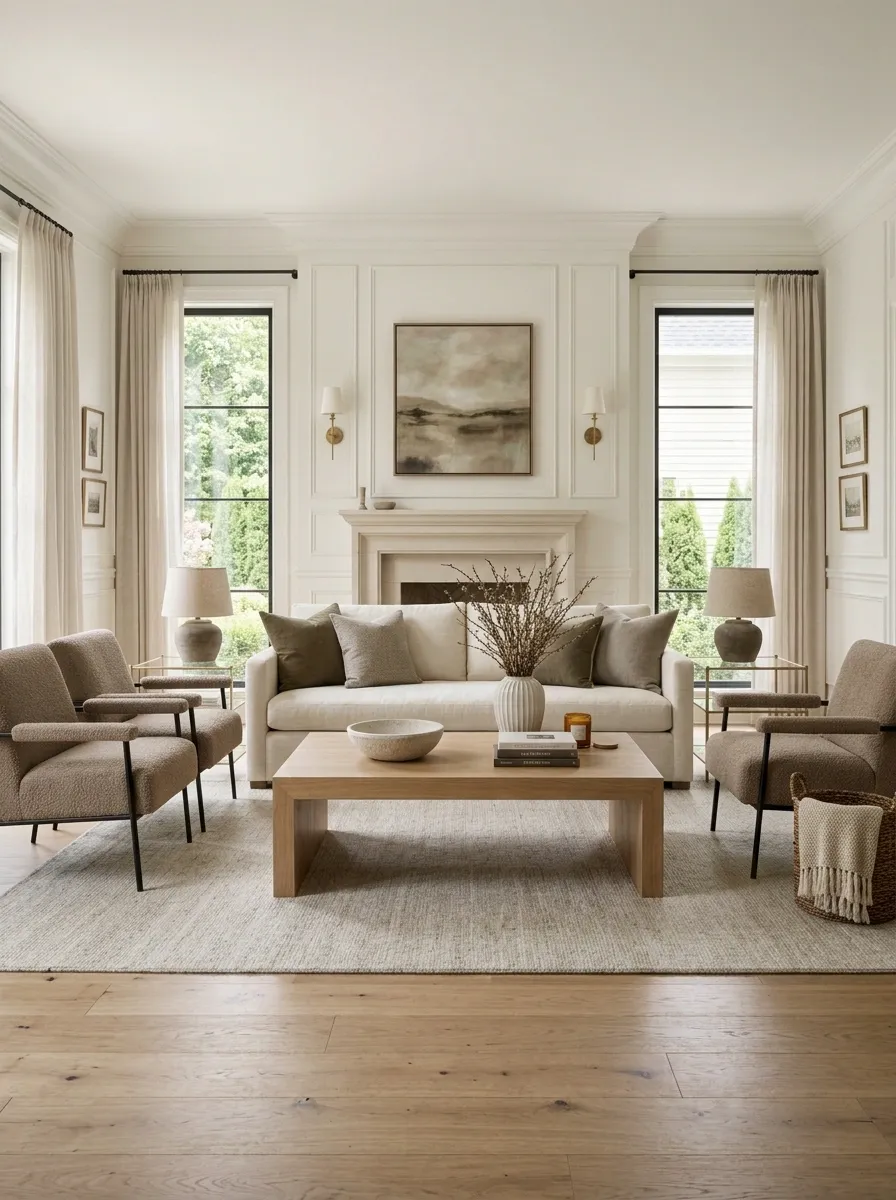 Replace the Tiny Coffee Table With a Properly Scaled Centerpiece