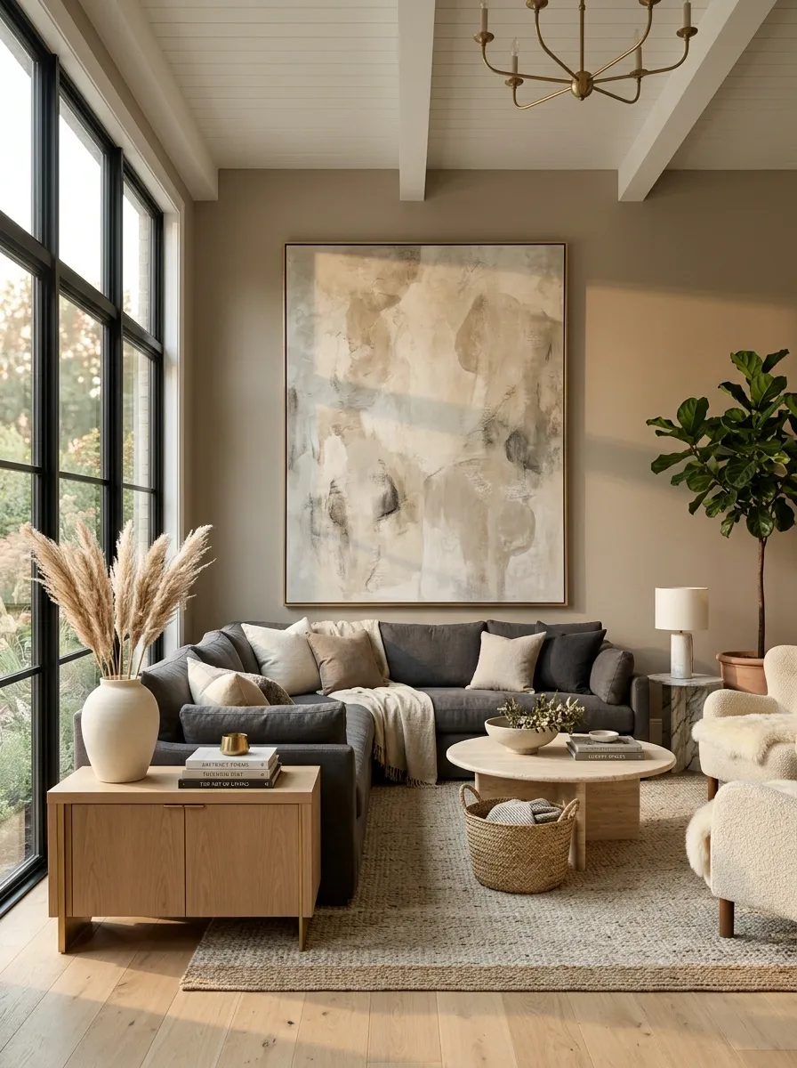 Replace Tiny Artwork With One Larger Statement Piece