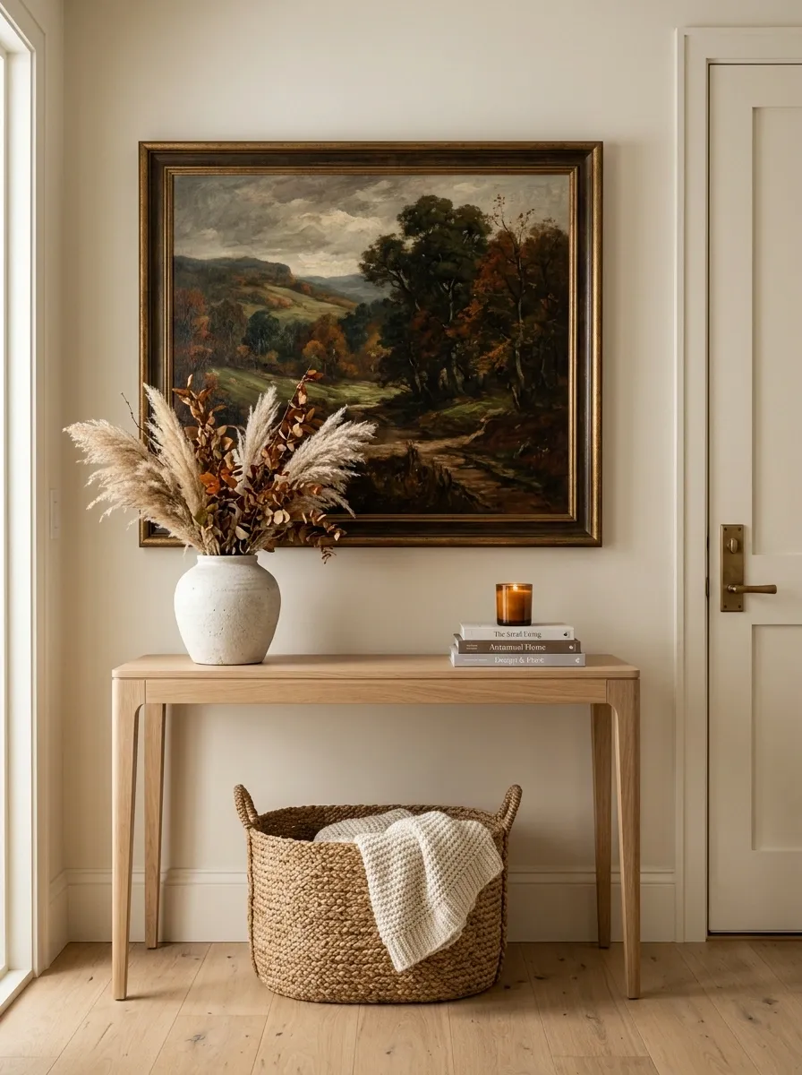 Replace Tiny Seasonal Signs With One Oversized Art Piece